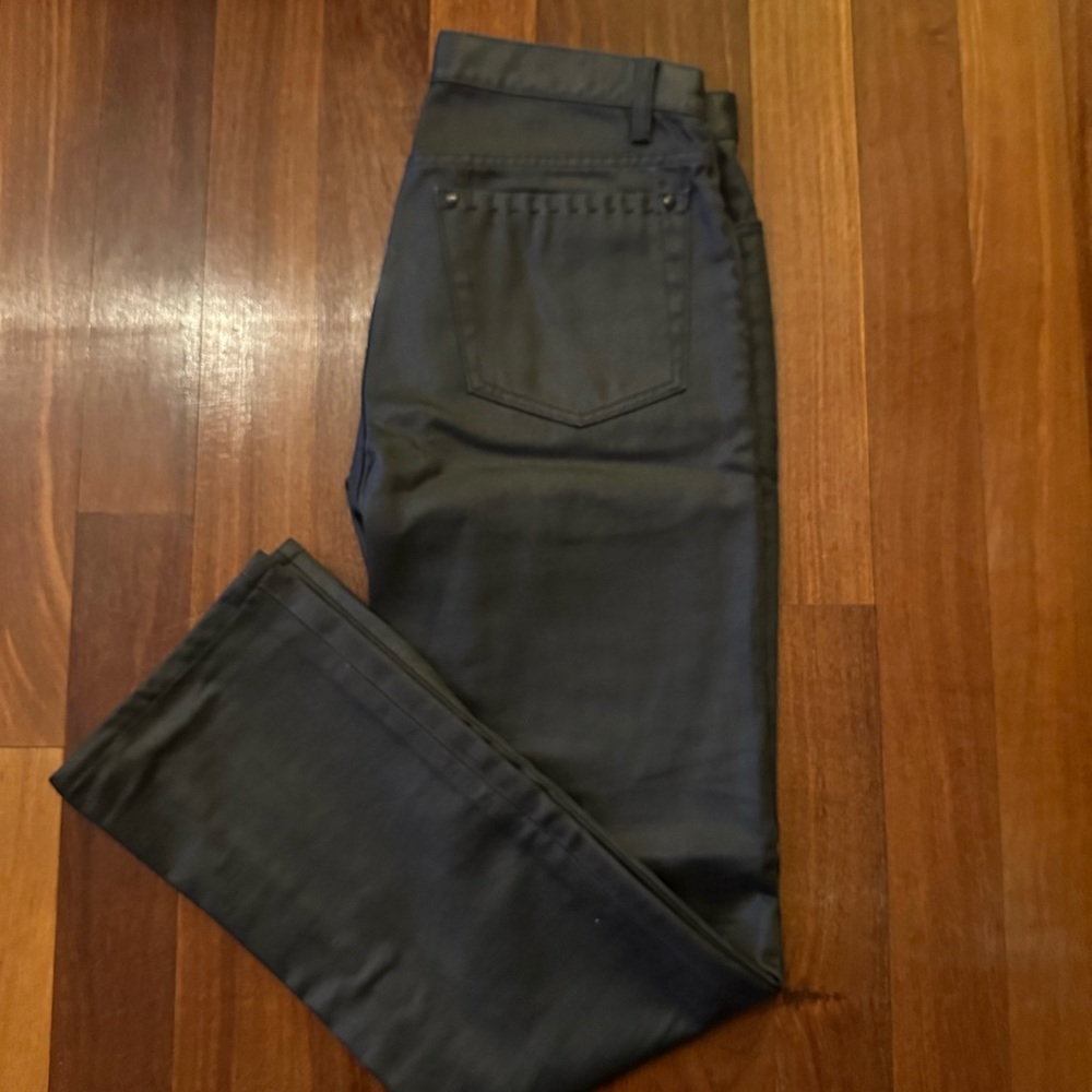 John Varvatos Collection coated pants. Dark grey, like new. Size 31R